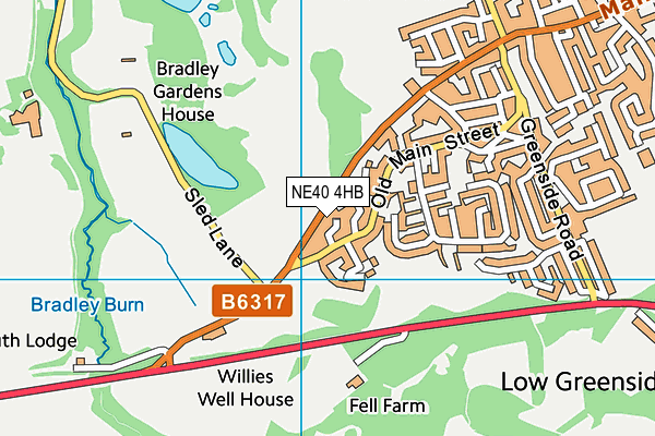 NE40 4HB map - OS VectorMap District (Ordnance Survey) NE40 4HB map - OS VectorMap District (Ordnance Survey)