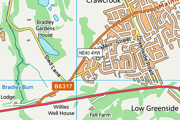 NE40 4HW map - OS VectorMap District (Ordnance Survey) NE40 4HW map - OS VectorMap District (Ordnance Survey)