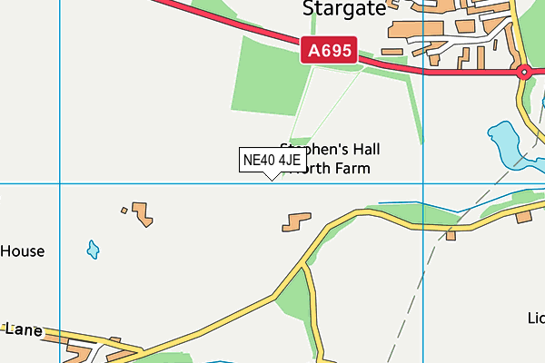 NE40 4JE map - OS VectorMap District (Ordnance Survey) NE40 4JE map - OS VectorMap District (Ordnance Survey)