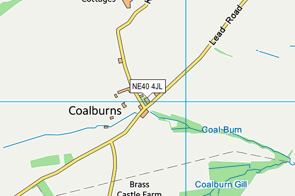 NE40 4JL map - OS VectorMap District (Ordnance Survey)