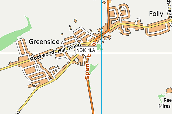 NE40 4LA map - OS VectorMap District (Ordnance Survey)