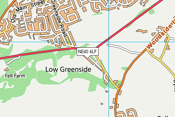 NE40 4LF map - OS VectorMap District (Ordnance Survey) NE40 4LF map - OS VectorMap District (Ordnance Survey)