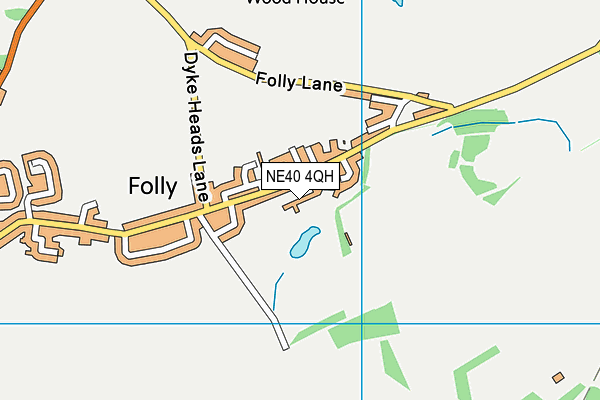 NE40 4QH map - OS VectorMap District (Ordnance Survey)