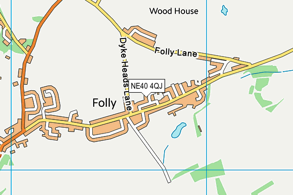 NE40 4QJ map - OS VectorMap District (Ordnance Survey) NE40 4QJ map - OS VectorMap District (Ordnance Survey)