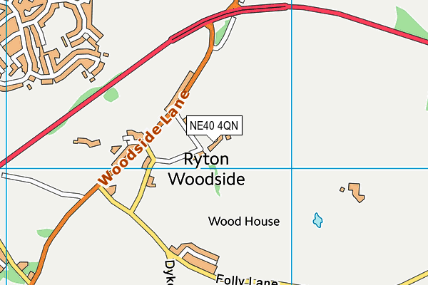 NE40 4QN map - OS VectorMap District (Ordnance Survey) NE40 4QN map - OS VectorMap District (Ordnance Survey)