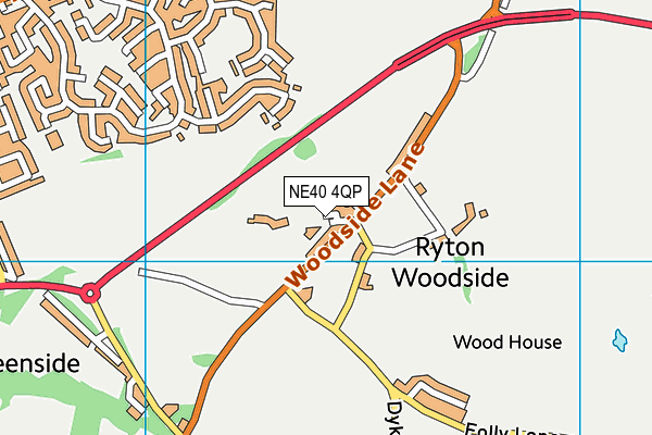 NE40 4QP map - OS VectorMap District (Ordnance Survey) NE40 4QP map - OS VectorMap District (Ordnance Survey)