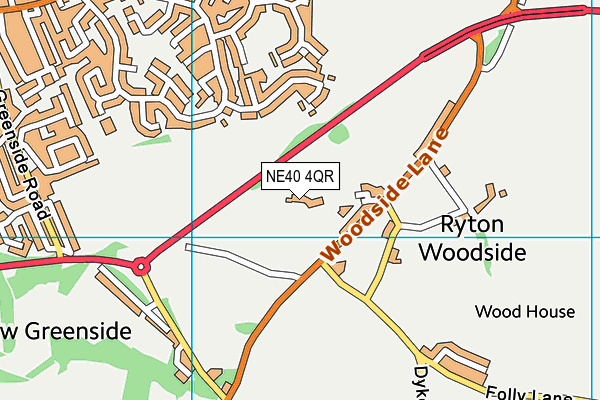 NE40 4QR map - OS VectorMap District (Ordnance Survey) NE40 4QR map - OS VectorMap District (Ordnance Survey)