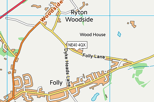 NE40 4QX map - OS VectorMap District (Ordnance Survey) NE40 4QX map - OS VectorMap District (Ordnance Survey)
