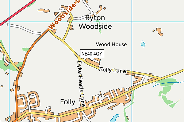 NE40 4QY map - OS VectorMap District (Ordnance Survey)