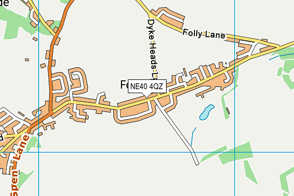 NE40 4QZ map - OS VectorMap District (Ordnance Survey) NE40 4QZ map - OS VectorMap District (Ordnance Survey)