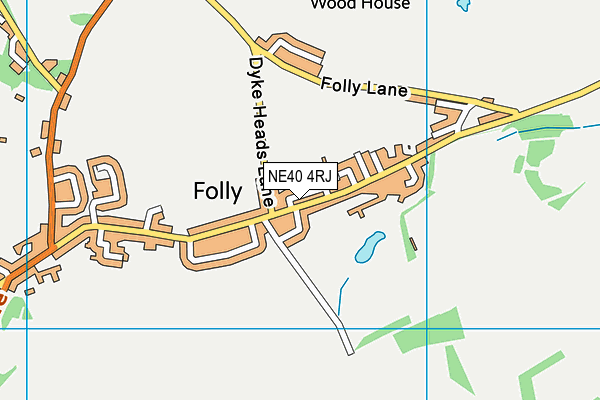 NE40 4RJ map - OS VectorMap District (Ordnance Survey) NE40 4RJ map - OS VectorMap District (Ordnance Survey)