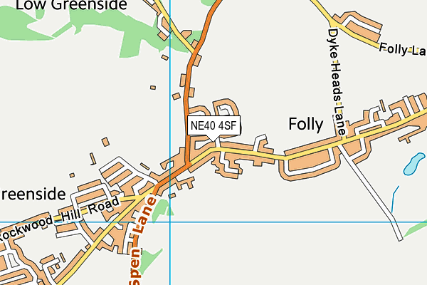 NE40 4SF map - OS VectorMap District (Ordnance Survey) NE40 4SF map - OS VectorMap District (Ordnance Survey)
