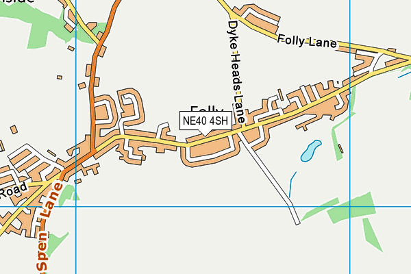 NE40 4SH map - OS VectorMap District (Ordnance Survey) NE40 4SH map - OS VectorMap District (Ordnance Survey)