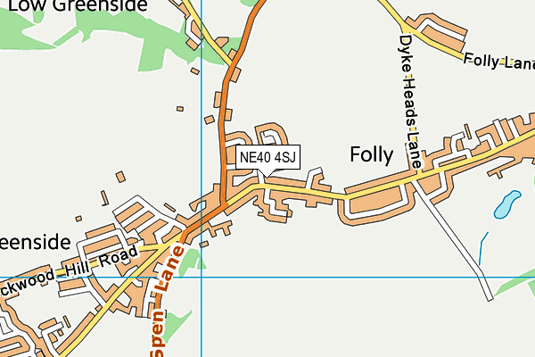 NE40 4SJ map - OS VectorMap District (Ordnance Survey) NE40 4SJ map - OS VectorMap District (Ordnance Survey)