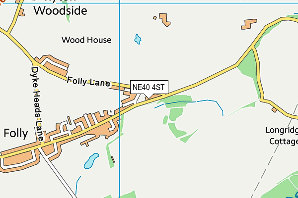 NE40 4ST map - OS VectorMap District (Ordnance Survey) NE40 4ST map - OS VectorMap District (Ordnance Survey)