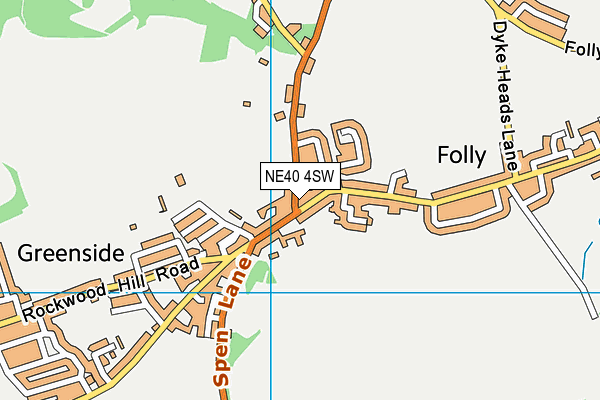 NE40 4SW map - OS VectorMap District (Ordnance Survey) NE40 4SW map - OS VectorMap District (Ordnance Survey)