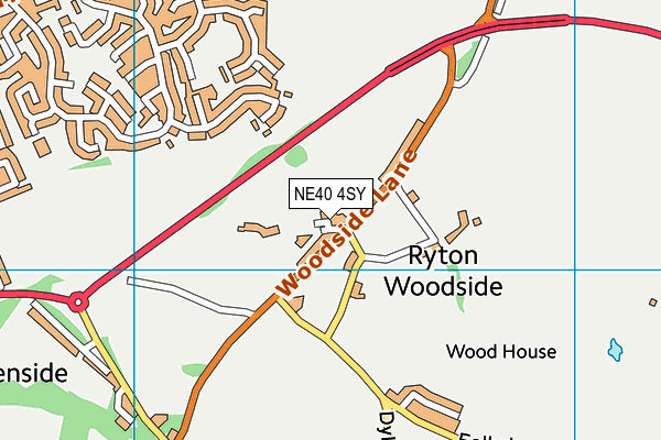 NE40 4SY map - OS VectorMap District (Ordnance Survey) NE40 4SY map - OS VectorMap District (Ordnance Survey)