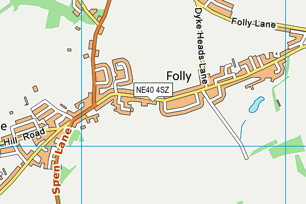 NE40 4SZ map - OS VectorMap District (Ordnance Survey) NE40 4SZ map - OS VectorMap District (Ordnance Survey)