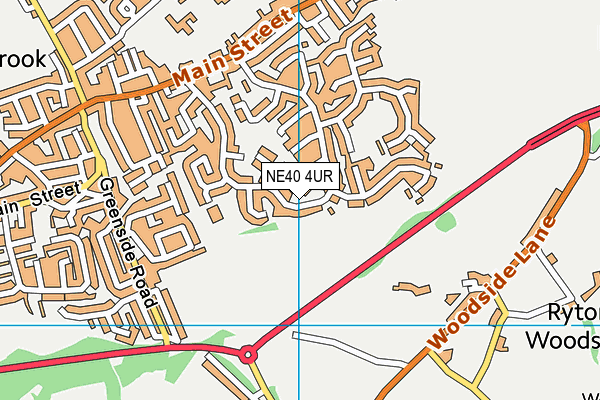 NE40 4UR map - OS VectorMap District (Ordnance Survey) NE40 4UR map - OS VectorMap District (Ordnance Survey)