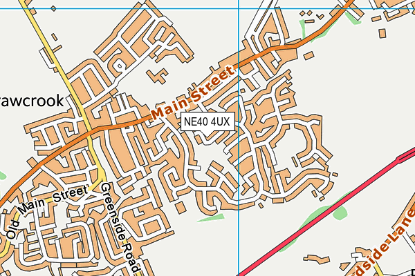 NE40 4UX map - OS VectorMap District (Ordnance Survey) NE40 4UX map - OS VectorMap District (Ordnance Survey)