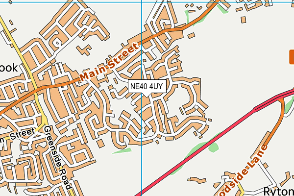NE40 4UY map - OS VectorMap District (Ordnance Survey) NE40 4UY map - OS VectorMap District (Ordnance Survey)