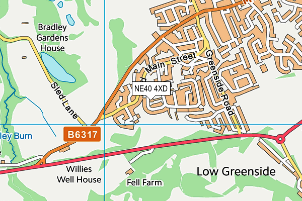 NE40 4XD map - OS VectorMap District (Ordnance Survey) NE40 4XD map - OS VectorMap District (Ordnance Survey)