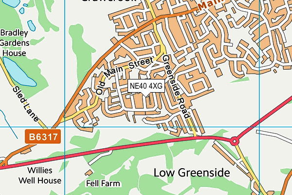 NE40 4XG map - OS VectorMap District (Ordnance Survey) NE40 4XG map - OS VectorMap District (Ordnance Survey)