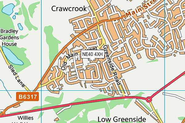 NE40 4XH map - OS VectorMap District (Ordnance Survey) NE40 4XH map - OS VectorMap District (Ordnance Survey)
