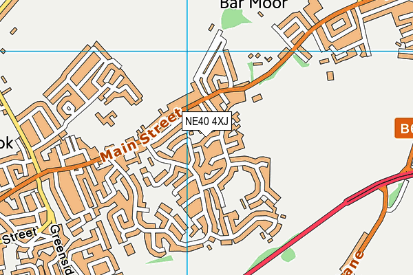 NE40 4XJ map - OS VectorMap District (Ordnance Survey) NE40 4XJ map - OS VectorMap District (Ordnance Survey)