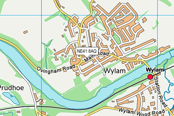NE41 8AQ map - OS VectorMap District (Ordnance Survey) NE41 8AQ map - OS VectorMap District (Ordnance Survey)