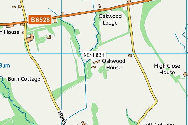 NE41 8BH map - OS VectorMap District (Ordnance Survey)