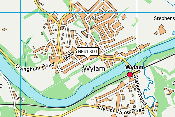 NE41 8DJ map - OS VectorMap District (Ordnance Survey) NE41 8DJ map - OS VectorMap District (Ordnance Survey)