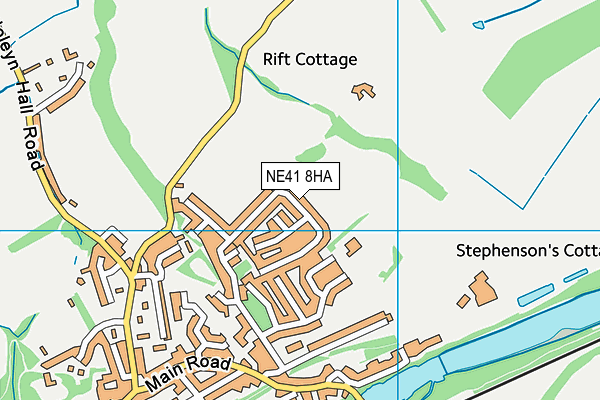 NE41 8HA map - OS VectorMap District (Ordnance Survey) NE41 8HA map - OS VectorMap District (Ordnance Survey)