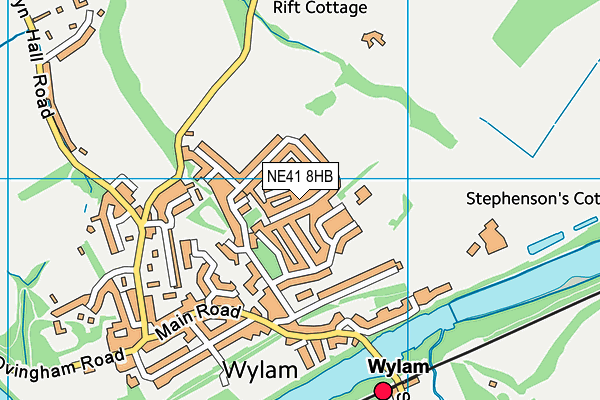 NE41 8HB map - OS VectorMap District (Ordnance Survey)