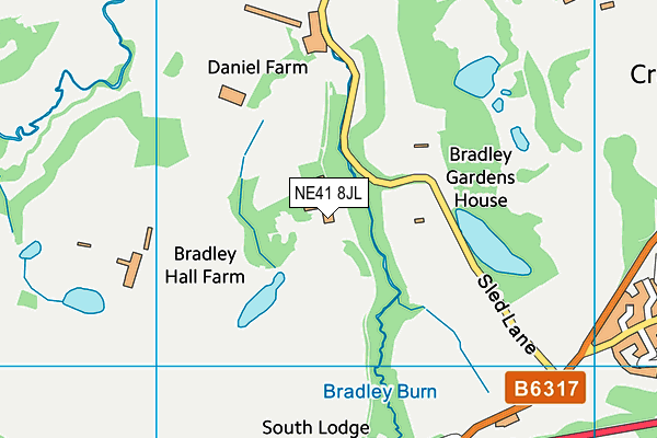 NE41 8JL map - OS VectorMap District (Ordnance Survey) NE41 8JL map - OS VectorMap District (Ordnance Survey)