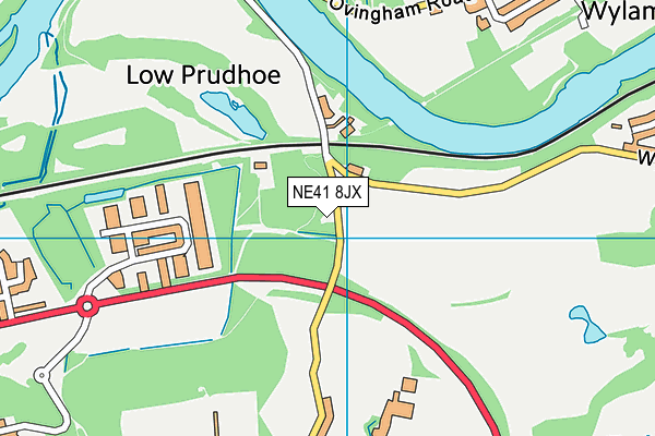 NE41 8JX map - OS VectorMap District (Ordnance Survey) NE41 8JX map - OS VectorMap District (Ordnance Survey)