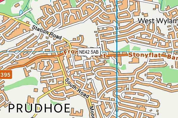 NE42 5AB map - OS VectorMap District (Ordnance Survey) NE42 5AB map - OS VectorMap District (Ordnance Survey)