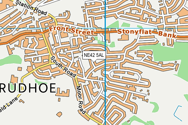 NE42 5AL map - OS VectorMap District (Ordnance Survey)