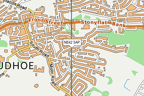 NE42 5AP map - OS VectorMap District (Ordnance Survey) NE42 5AP map - OS VectorMap District (Ordnance Survey)