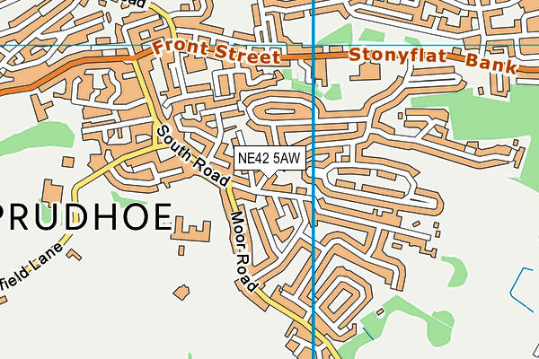 NE42 5AW map - OS VectorMap District (Ordnance Survey) NE42 5AW map - OS VectorMap District (Ordnance Survey)