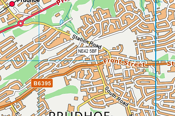 NE42 5BF map - OS VectorMap District (Ordnance Survey) NE42 5BF map - OS VectorMap District (Ordnance Survey)
