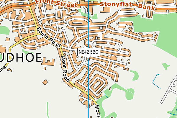 NE42 5BG map - OS VectorMap District (Ordnance Survey) NE42 5BG map - OS VectorMap District (Ordnance Survey)
