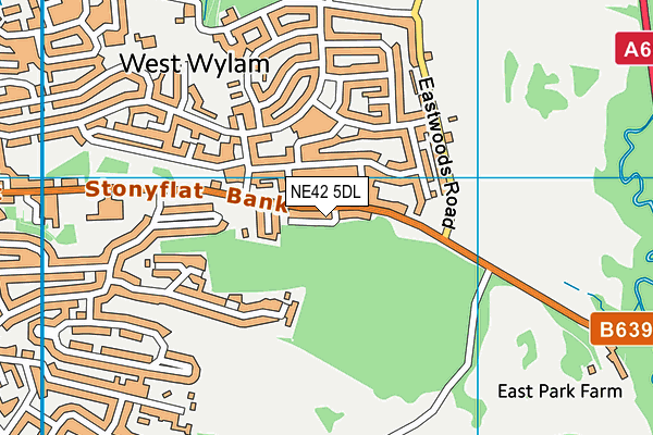 NE42 5DL map - OS VectorMap District (Ordnance Survey) NE42 5DL map - OS VectorMap District (Ordnance Survey)