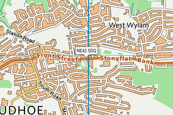 NE42 5DQ map - OS VectorMap District (Ordnance Survey) NE42 5DQ map - OS VectorMap District (Ordnance Survey)