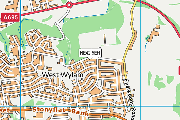NE42 5EH map - OS VectorMap District (Ordnance Survey) NE42 5EH map - OS VectorMap District (Ordnance Survey)