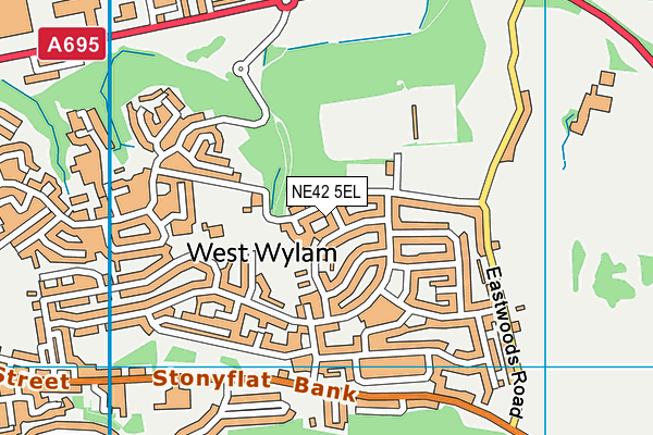 NE42 5EL map - OS VectorMap District (Ordnance Survey) NE42 5EL map - OS VectorMap District (Ordnance Survey)