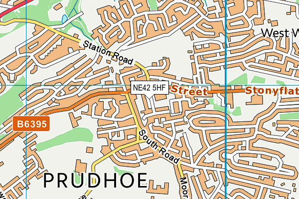 NE42 5HF map - OS VectorMap District (Ordnance Survey) NE42 5HF map - OS VectorMap District (Ordnance Survey)