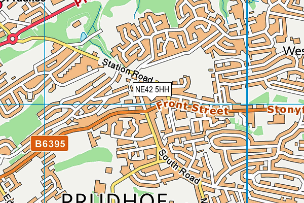 NE42 5HH map - OS VectorMap District (Ordnance Survey)