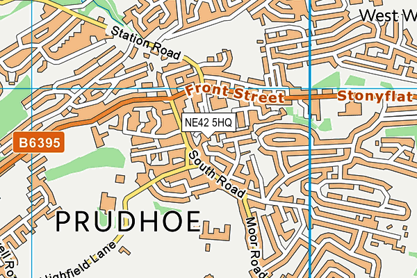 NE42 5HQ map - OS VectorMap District (Ordnance Survey) NE42 5HQ map - OS VectorMap District (Ordnance Survey)