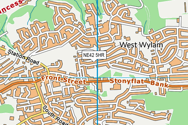 NE42 5HR map - OS VectorMap District (Ordnance Survey) NE42 5HR map - OS VectorMap District (Ordnance Survey)